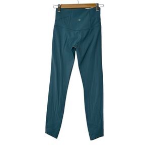 Athleta Leggings Elation 7/8 Tight Women's Size‎ XS Blue Yoga Gym Activewear